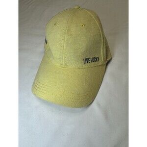 Black Clover Live Lucky Golf Hat Adjustable Yellow One Size Las Vegas Branded